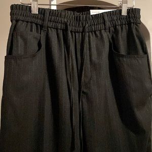 Zara US 6, gray pinstripe trousers